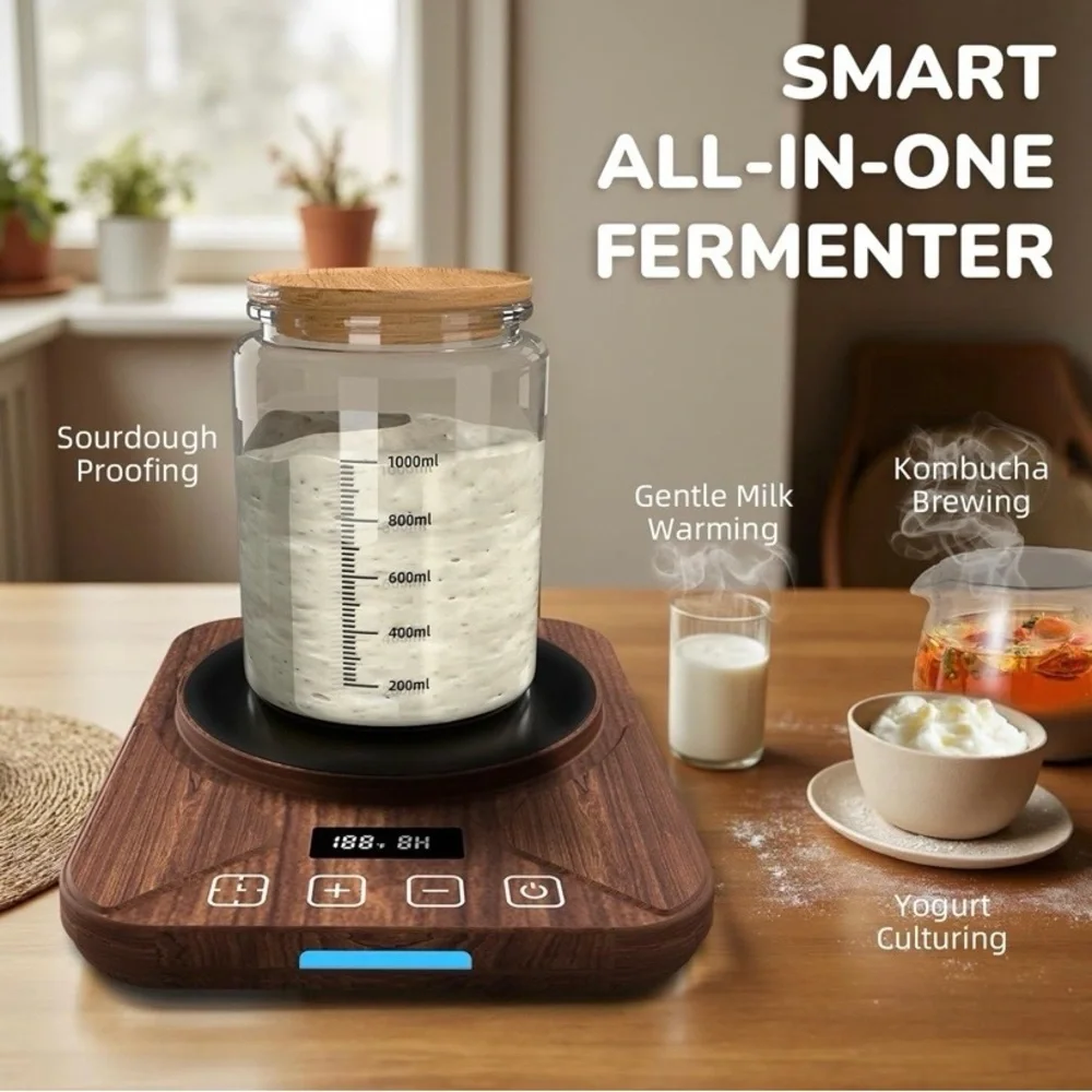 NEW - Sourdough Starter Warmer Mat - 24H Timer - Precise 1°F Thermostat Control